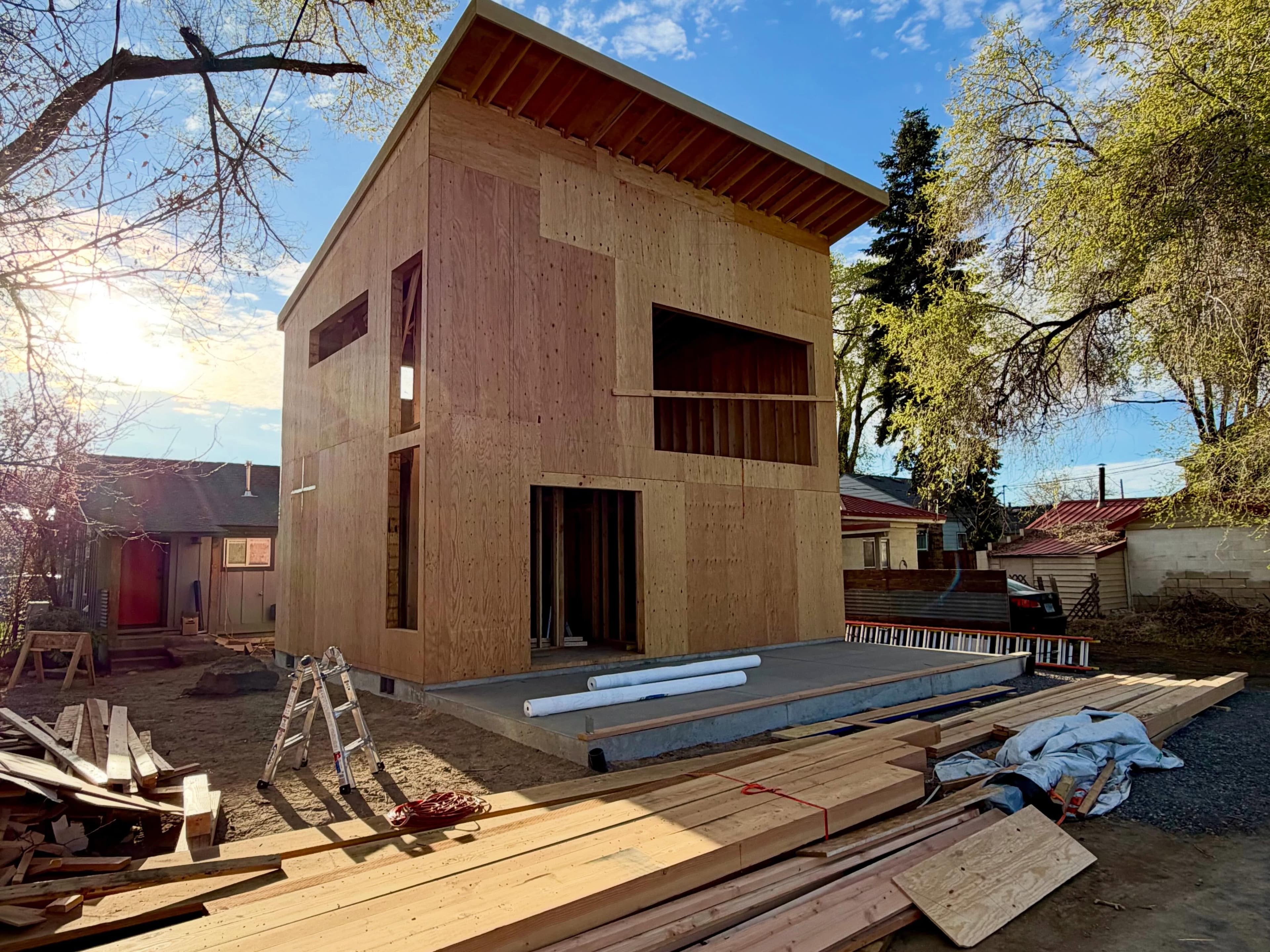 Framing Stage — Two Story — New Construction in Redmond, OR